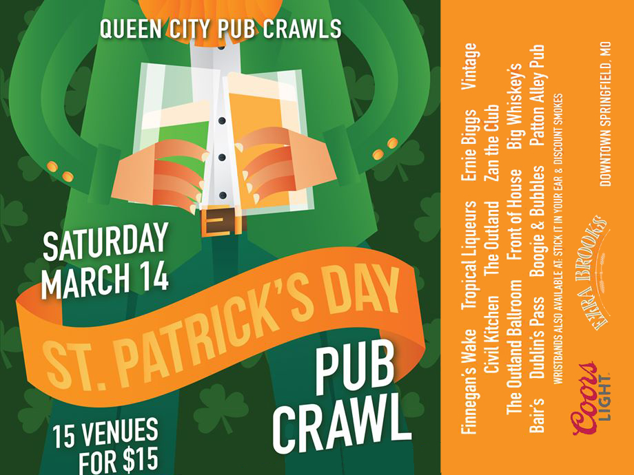 2020 St. Patrick's Day Pub Crawl It's All Downtown It's All Downtown