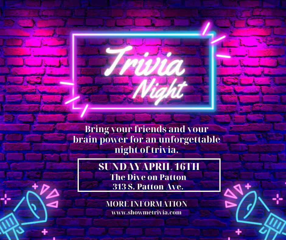 Trivia Night at The Dive on Patton