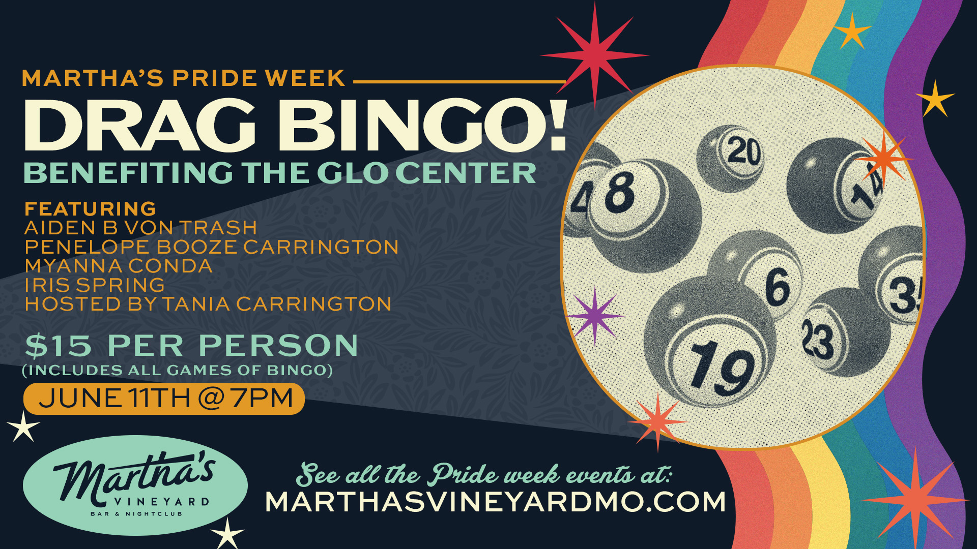 PRIDE Drag Bingo benefiting GLO!