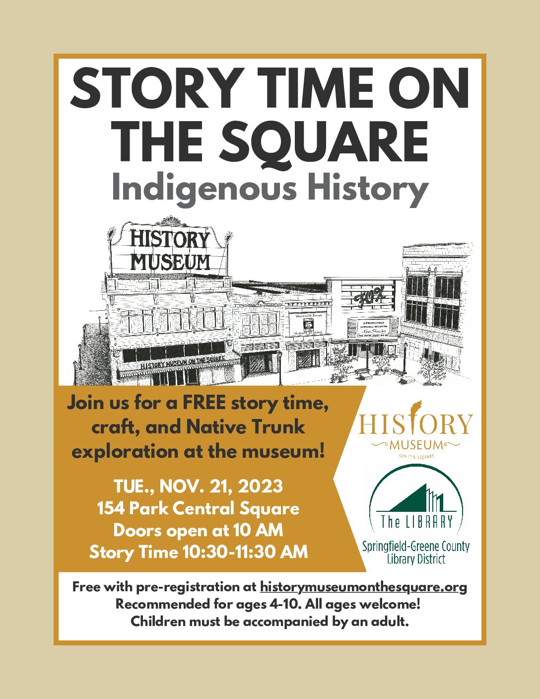 Story Time on the Square – Indigenous History