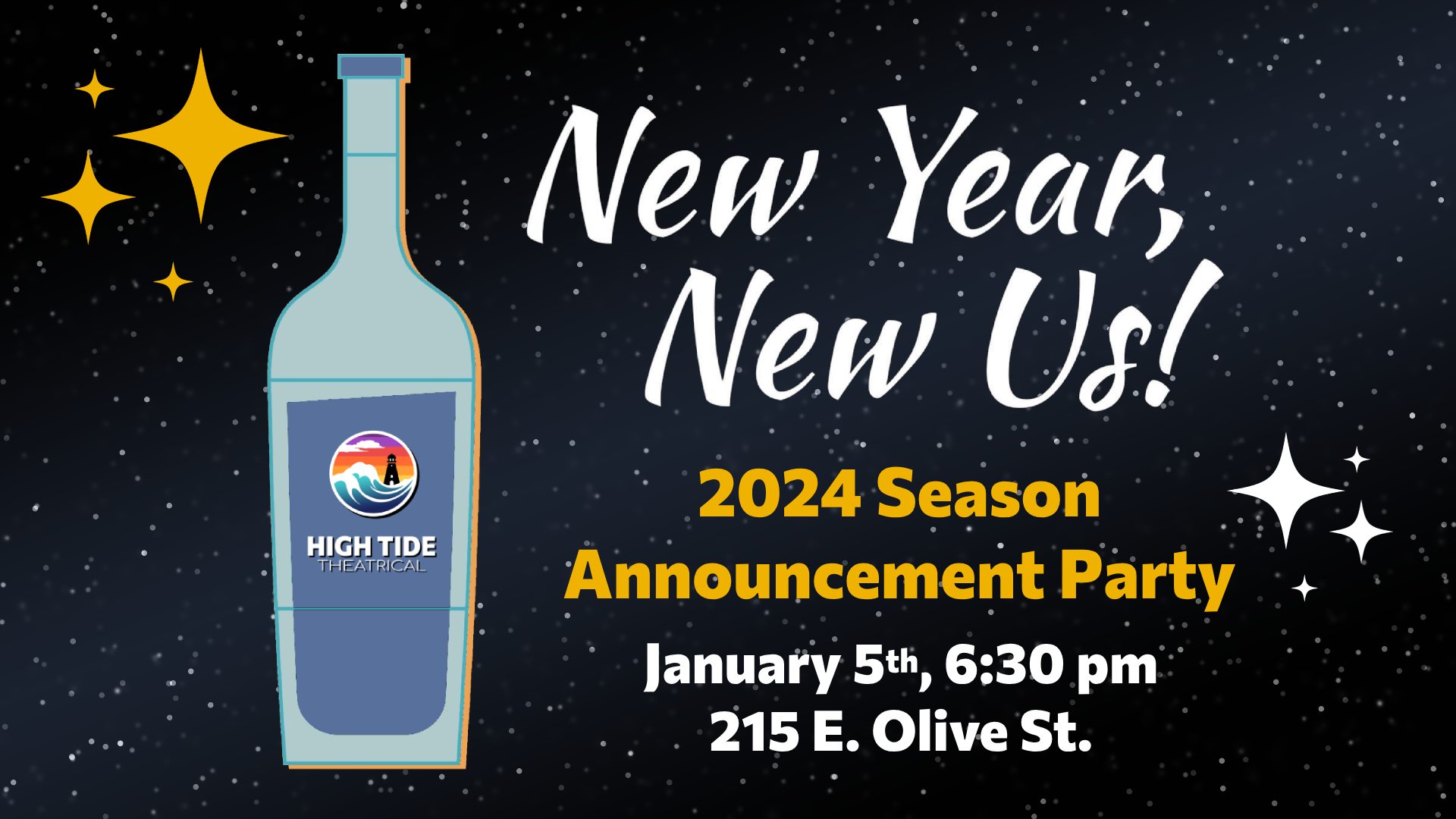 New Year New Us High Tide Theatrical 2024 Season Announcement Party   New Year New Us High Tide Theatrical 2024 Season Announcement Party 