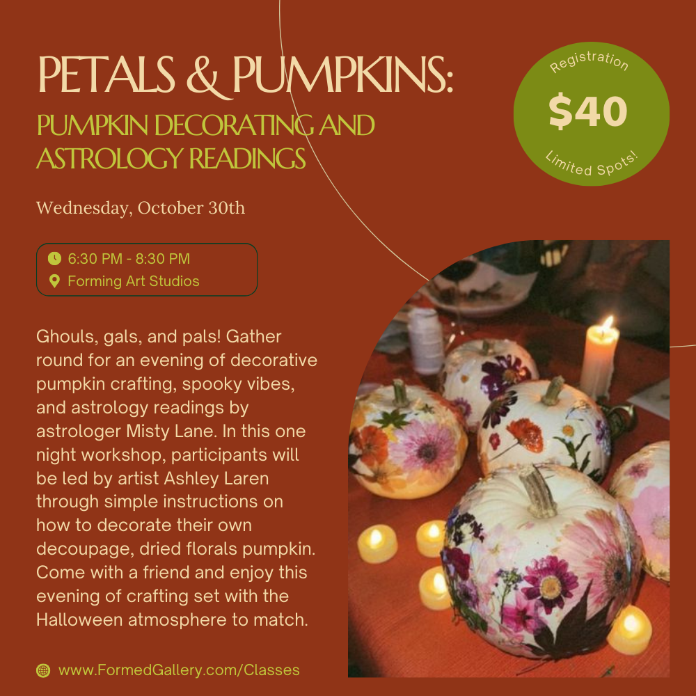 Petals and Pumpkins: Pumpkin Decorating and Astrology Readings