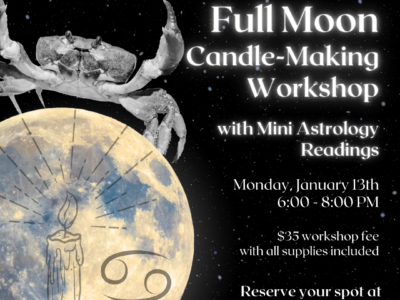 Cancer Full Moon Candle-making + Mini Astrology Readings