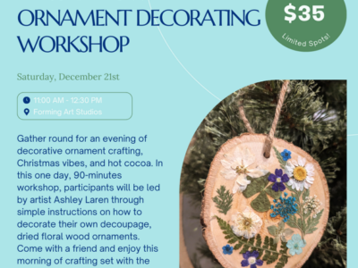 Pressed Flower Ornament Decorating Workshop