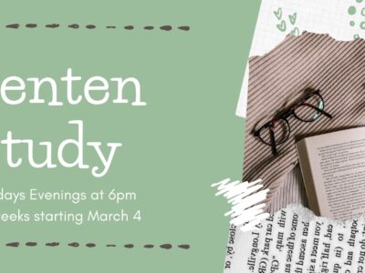 Lenten Study at South Street Christian Church